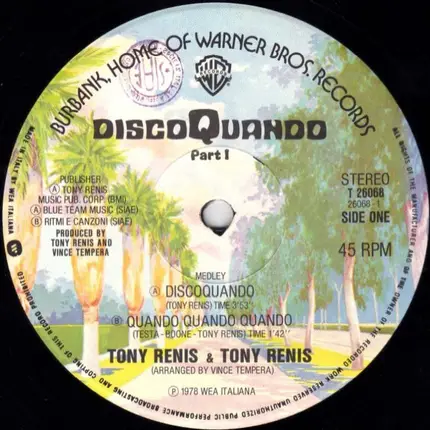 Tony Renis & Tony Renis - DiscoQuando Part 1