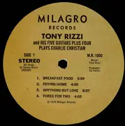 LP - Tony Rizzi & His Five Guitars Plus Four - Tony Rizzi & His Five Guitars Plus Four Plays Charlie Christian