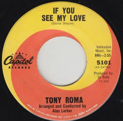 Tony Roma - Turn Her Around (Send Her Back To Me)