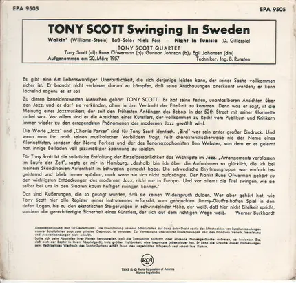 Tony Scott - Swinging In Sweden
