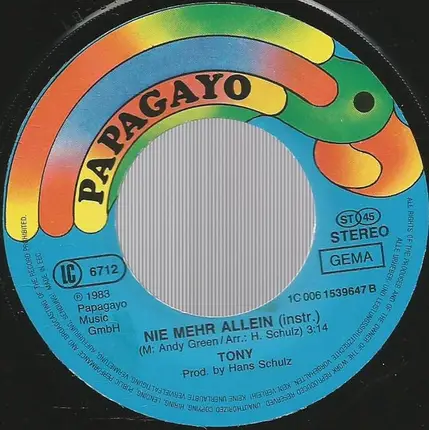 Tony Servi - Nie Mehr Allein