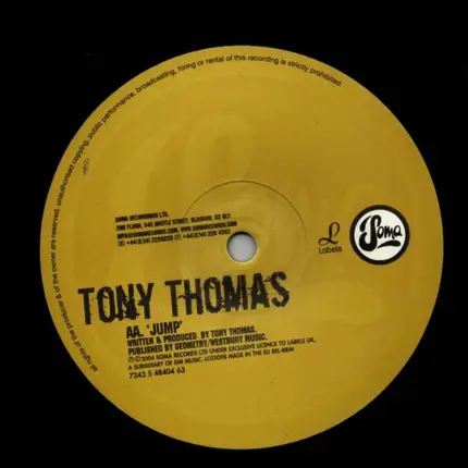 Tony Thomas - Good Fortune / Jump