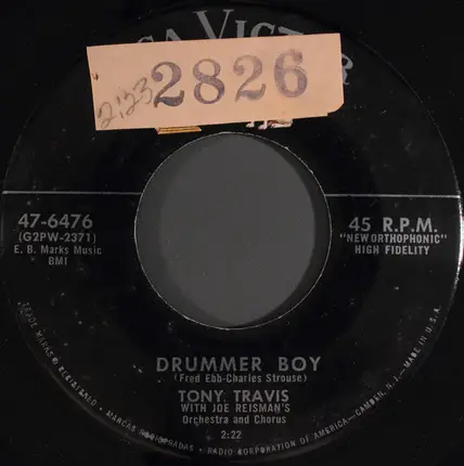 Tony Travis With Joe Reisman And His Orchestra And Chorus - Drummer Boy