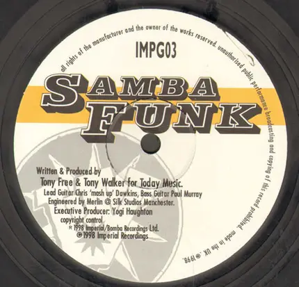 Tony Walker & Tony Free - Samba Funk (Harlem Live Edit)