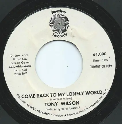 Tony Wilson - Baby I Love, Love I Love You