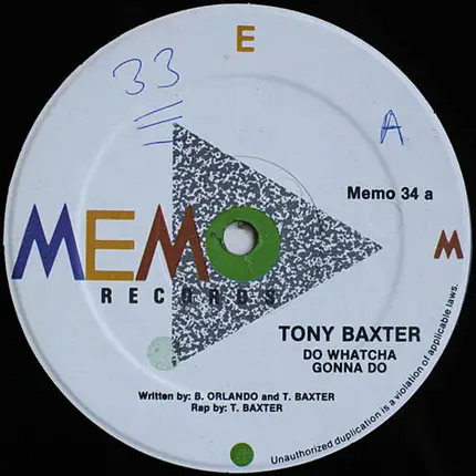 Tony Baxter - Do Watcha Gonna Do