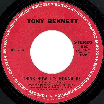 Tony Bennett - Think How It's Gonna Be / Everybody's Talkin'