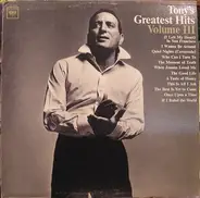 Tony Bennett - Tony's Greatest Hits, Volume III