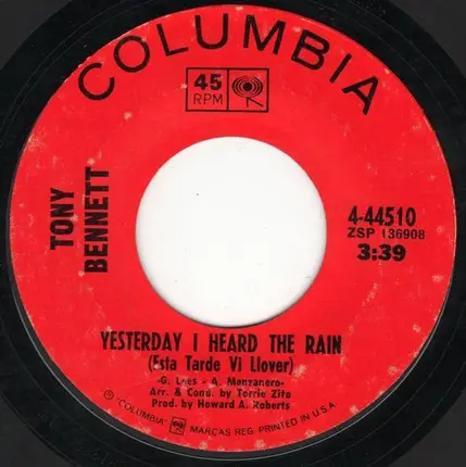 Tony Bennett - Yesterday I Heard the Rain