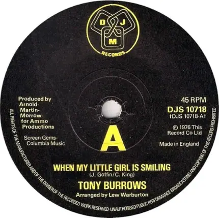 Tony Burrows - When My Little Girl Is Smiling / What Ya Gonna Do About Him
