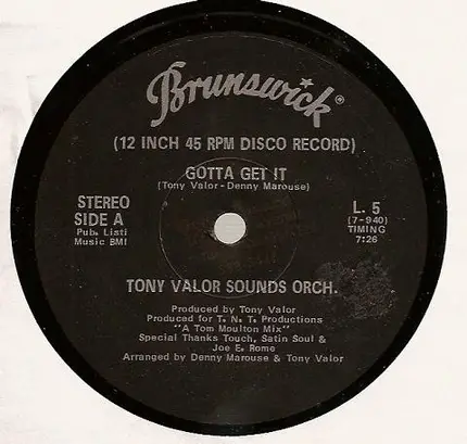 Tony Valor Sounds Orchestra - Gotta Get It