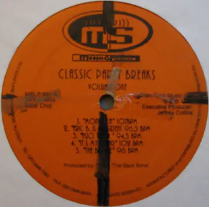 Tone The Backbone - Classic Party Breaks Volume One