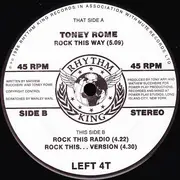 12inch Vinyl Single - Toney Rome - Rock This Way