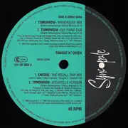 12inch Vinyl Single - Tongue 'N' Cheek, Tongue N Cheek - Tomorrow