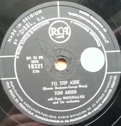 Toni Arden With Hugo Winterhalter Orchestra - Beware / I'll Step Aside