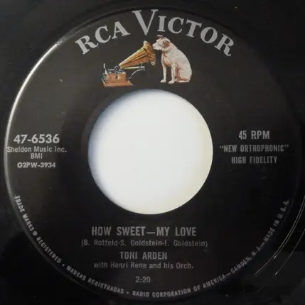 Toni Arden - Believe In Love / How Sweet My Love