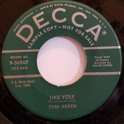 Toni Arden - Can You Blame Me