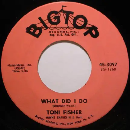 Toni Fisher - West Of The Wall