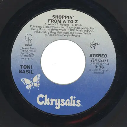 Toni Basil - Shoppin' From A To Z
