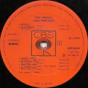 LP - Toni Vescoli - Lueg Für Dich