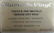 LP - Toots & The Maytals - Reggae Got Soul - 180g