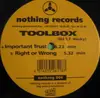12inch Vinyl Single - Toolbox - Important Trust / Right Or Wrong