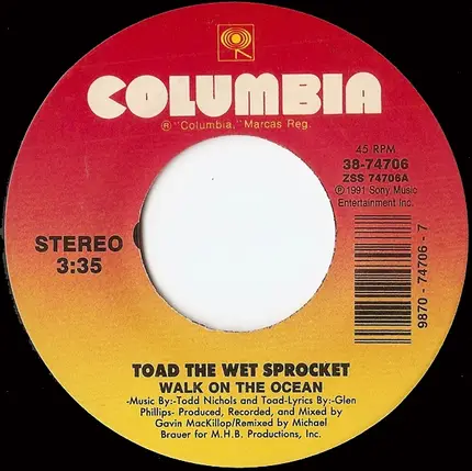 Toad The Wet Sprocket - Walk On The Ocean