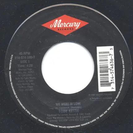 Toby Keith - We Were In Love / Double Wide Paradise