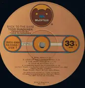 Double LP - Todd Rundgren - Back To The Bars