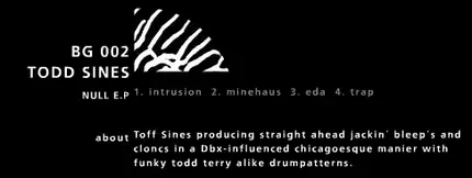 Todd Sines - Null EP