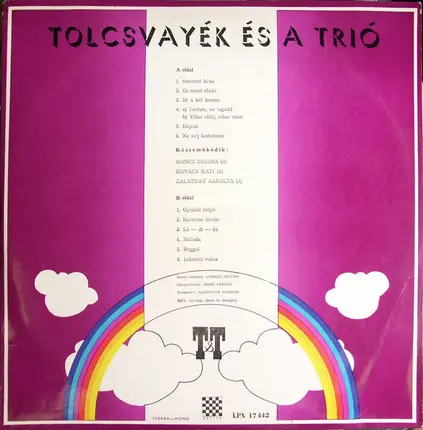 Tolcsvayék És A Trió - T&t
