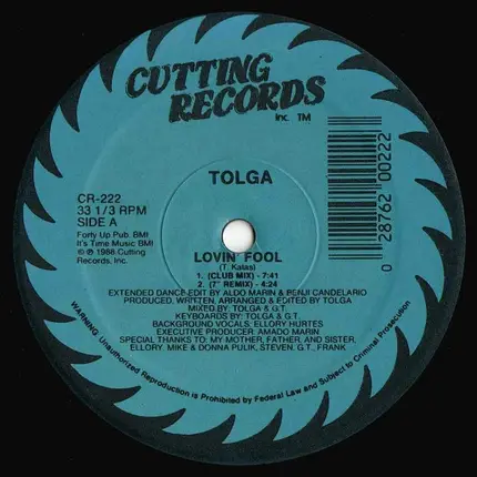Tolga - Lovin' Fool