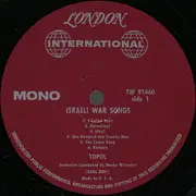 LP - Topol - War Songs By: Topol / Israeli War Songs - Mono