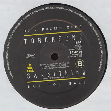 Torch Song - Don't Look Now / Sweet Thing
