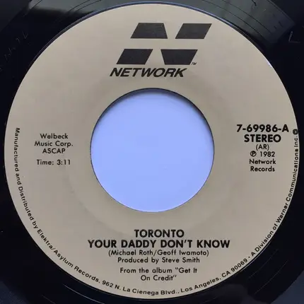 Toronto - Your Daddy Don't Know