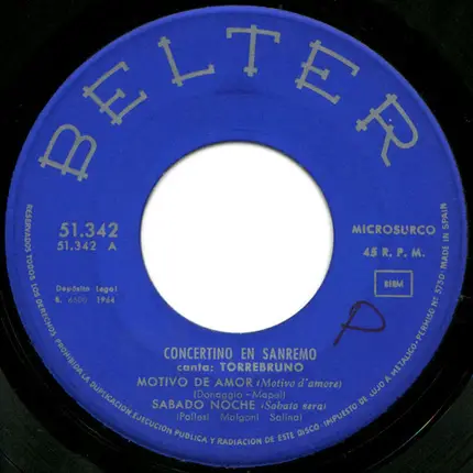 Torrebruno - Concertino En San Remo