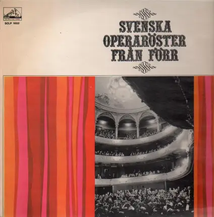 Torsten Ralf, Einar Beyron,.. - Svenska Operaröster Fran Förr