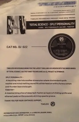 Total Science - Split Personality / Time Step