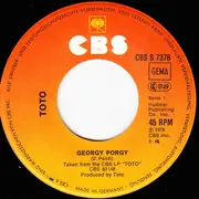 7'' - Toto - Georgy Porgy