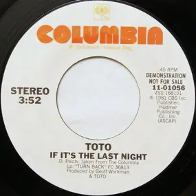 Toto - If It's The Last Night