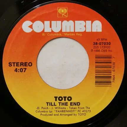 Toto - Till The End