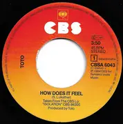 7inch Vinyl Single - Toto - How Does It Feel