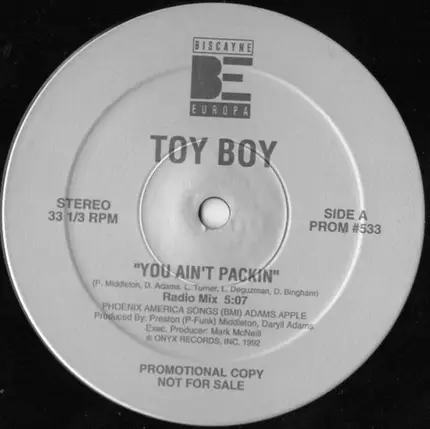 Toy Boy - You Ain't Packin
