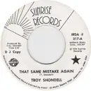 7inch Vinyl Single - Troy Shondell - That Same Mistake Again / Candy Coated World - Promo