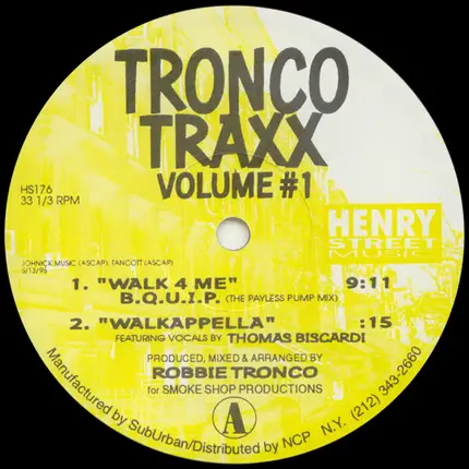 Tronco Traxx - Tronco Traxx Volume #1