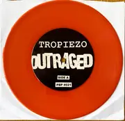 7inch Vinyl Single - Tropiezo , Outraged - Tropiezo / Outraged - orange marbled pressing