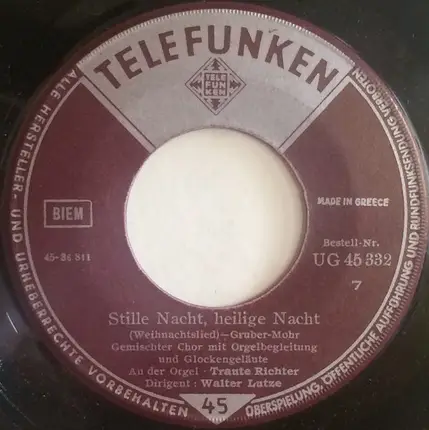 Traute Wagner , Walter Lutze - Stille Nacht, Heilige Nacht