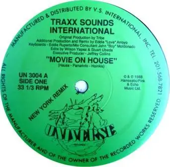 Traxx Sounds Int'l - Movie On House