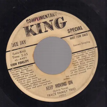 Trace Family Trio - Fear Not, My Child / Keep Moving On