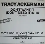 Tracy Ackerman - Don't Want It